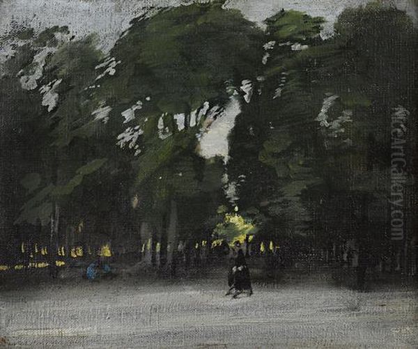 The Tuileries Oil Painting by William Nicholson