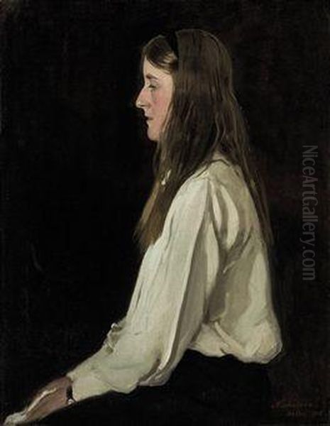 Portrait Of Diamond Hardinge Oil Painting by William Nicholson