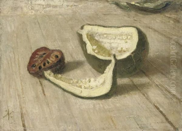 Still Life With Squash Oil Painting by William Nicholson