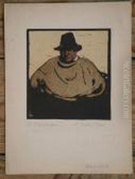 A Fisherman Oil Painting by William Nicholson