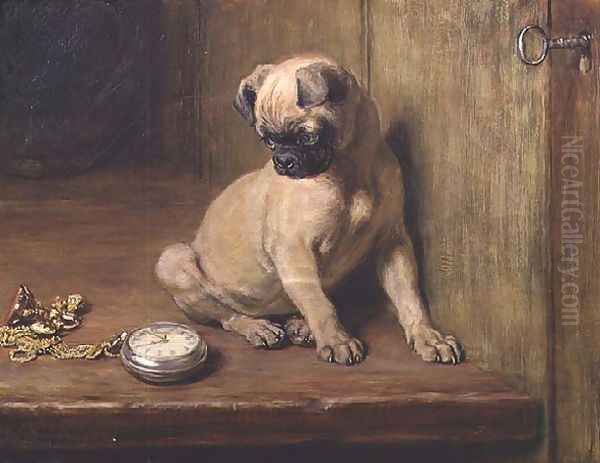 Tick-Tack, 1881 Oil Painting by Briton Riviere