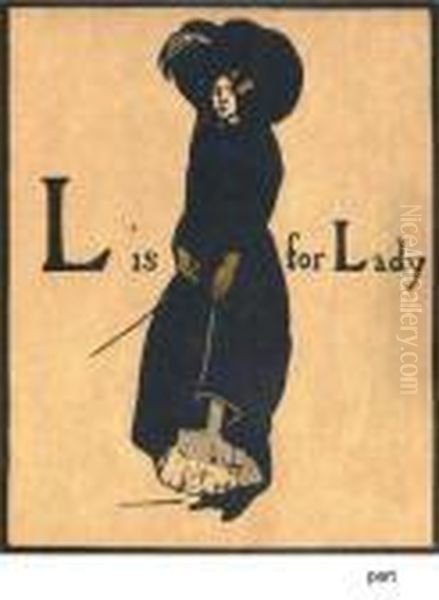 L Is For Lady And G Is For Gentleman Oil Painting by William Nicholson