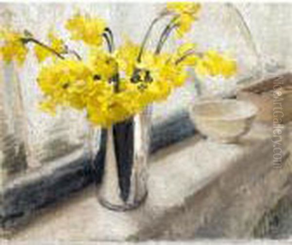 Daffodils Oil Painting by William Nicholson