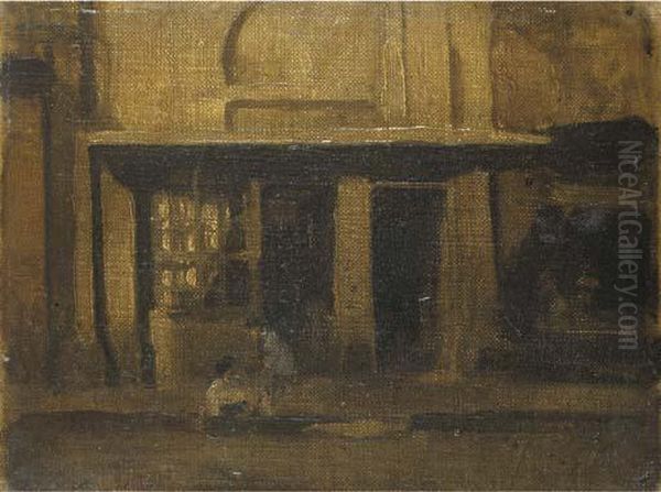 The Little Shop Oil Painting by William Nicholson