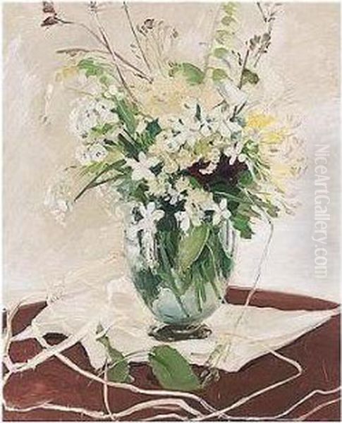 Just Flowers Oil Painting by William Nicholson