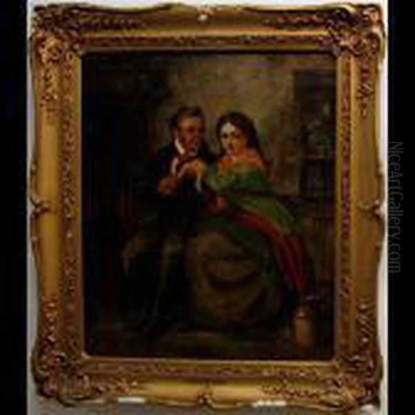 The Happy Couple Oil Painting by Erskine Nicol