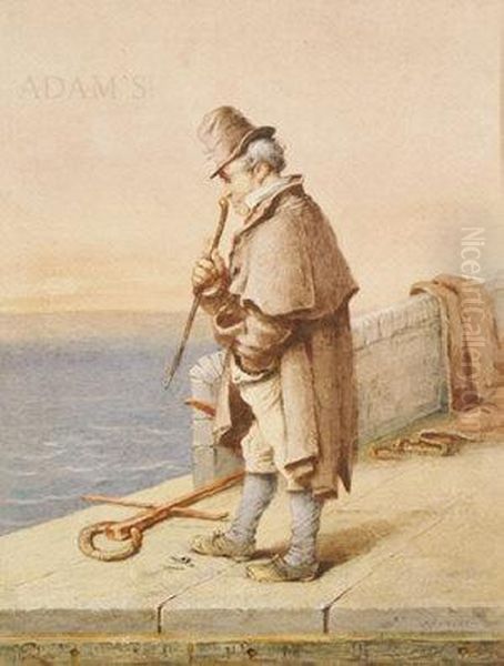 A Forlorn Hope Oil Painting by Erskine Nicol