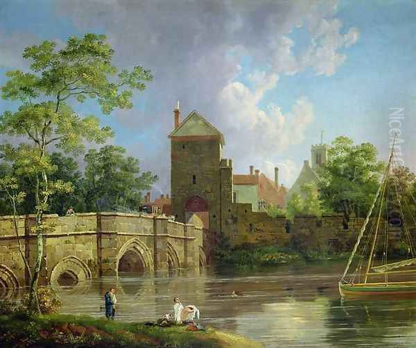 Layerthorpe Postern, York, c.1769 Oil Painting by Michael Angelo Rooker