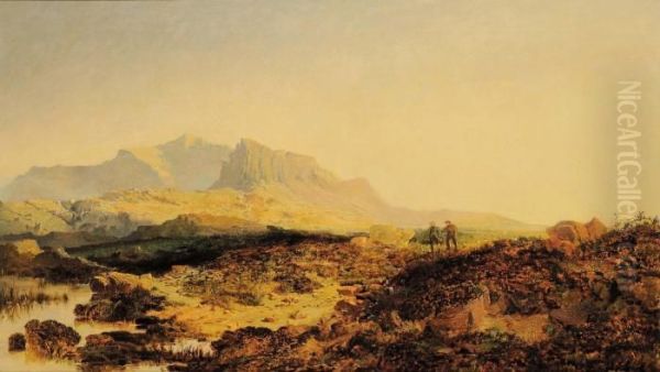 Paesaggio Montano Oil Painting by Edmund John Niemann, Snr.