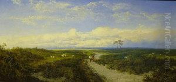 Across The Moors, Richmond Oil Painting by Edmund John Niemann, Snr.