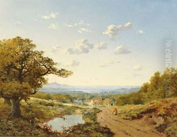 Campagne Anglaise Oil Painting by Edmund John Niemann, Snr.