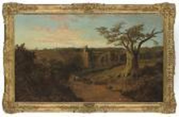 Herstmonceux Oil Painting by Edmund John Niemann, Snr.