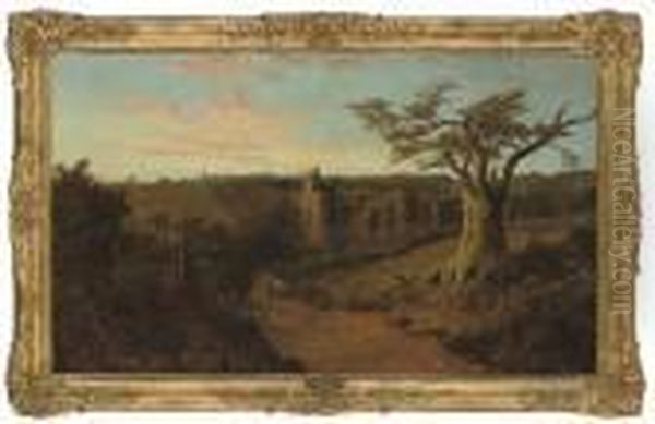 Herstmonceux, Sussex Oil Painting by Edmund John Niemann, Snr.