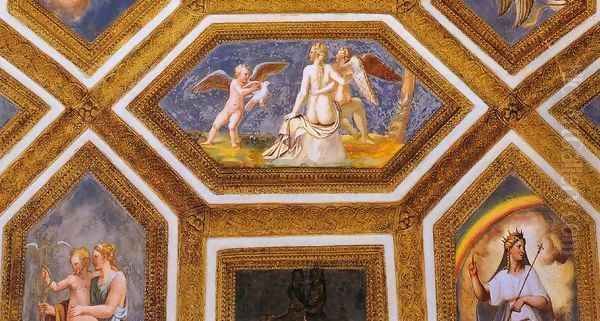 Ceiling decoration (detail) 3 Oil Painting by Giulio Romano (Orbetto)