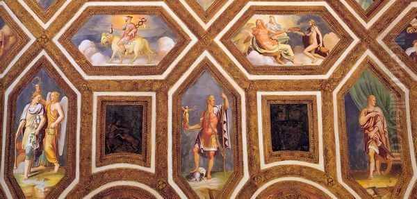 Ceiling decoration (detail) 2 Oil Painting by Giulio Romano (Orbetto)