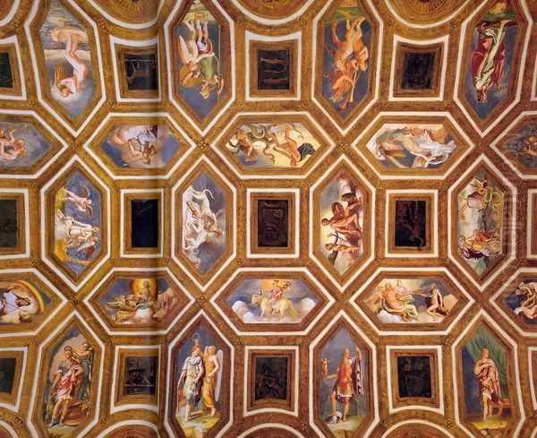 Ceiling decoration Oil Painting by Giulio Romano (Orbetto)