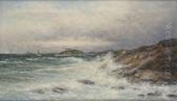 Stormande Hav Oil Painting by Severin Nilson