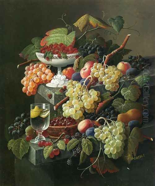 Still Life I Oil Painting by Severin Roesen