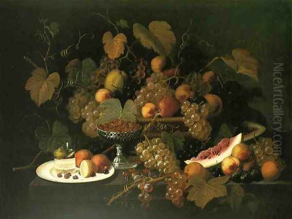 Still Life with Fruit VIII Oil Painting by Severin Roesen