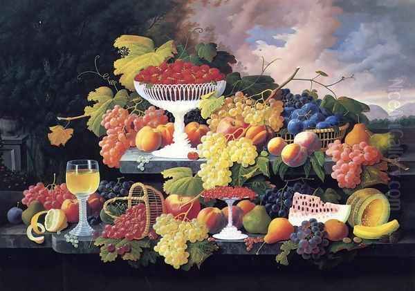 Still Life with Fruit III Oil Painting by Severin Roesen