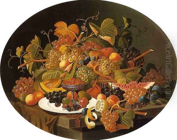 Still Life with Fruit V Oil Painting by Severin Roesen