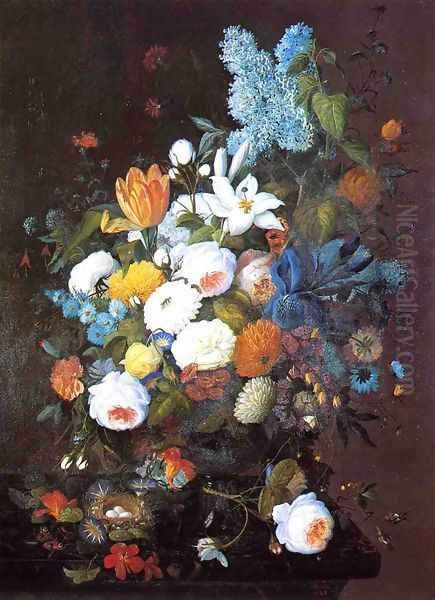 Still Life with Flowers V Oil Painting by Severin Roesen