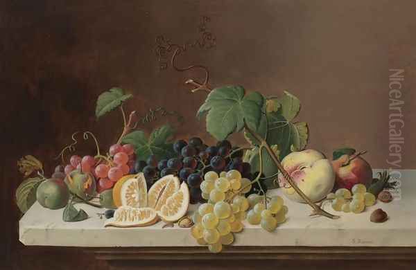 Still Life with Fruit 2 Oil Painting by Severin Roesen