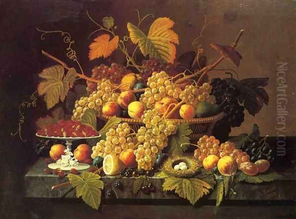 Still Life with Fruit IX Oil Painting by Severin Roesen