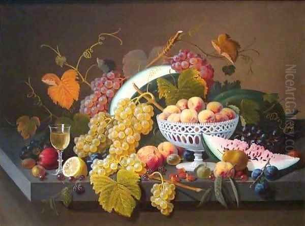 Still Life with Fruit 4 Oil Painting by Severin Roesen