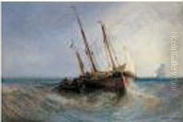 Retour De Peche Oil Painting by Jules Achille-Noel