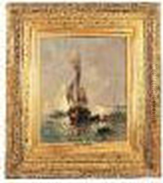 Retour De Peche Oil Painting by Jules Achille-Noel