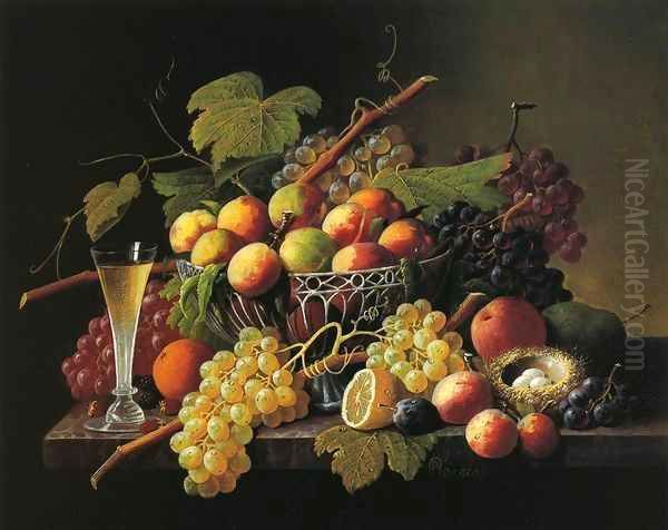 Still Life Date unknown Oil Painting by Severin Roesen