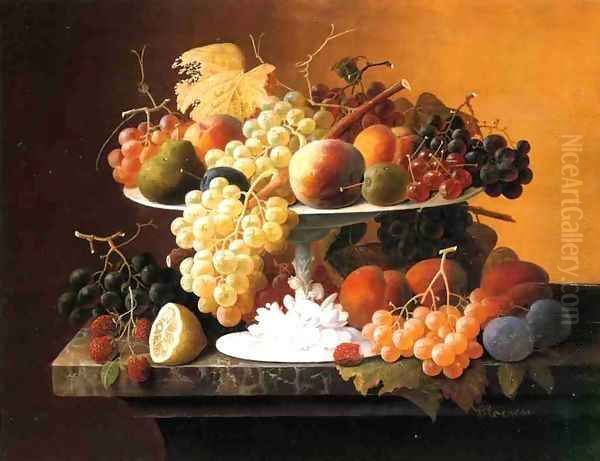 Still Life with Fruit Date unknown 7 Oil Painting by Severin Roesen