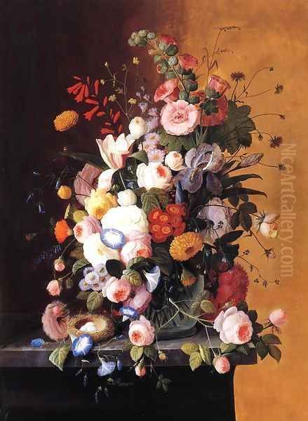 Still Life with Flowers Date unknown 2 Oil Painting by Severin Roesen