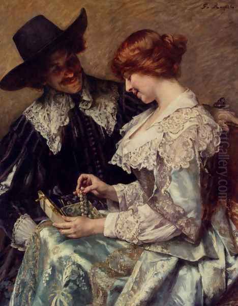 The Present Oil Painting by Ferdinand Victor Leon Roybet