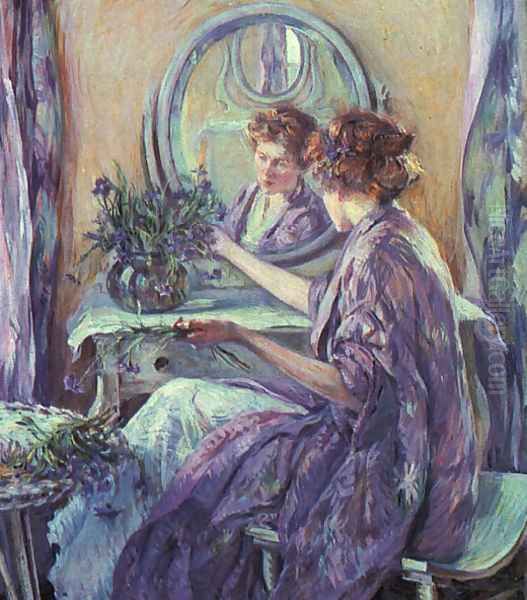 The Violet Kimono 1910 Oil Painting by Robert Reid