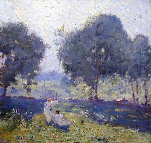 Breezy Day Oil Painting by Robert Reid