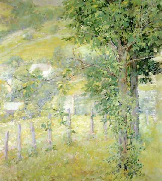 Hillside in Summer Oil Painting by Robert Reid