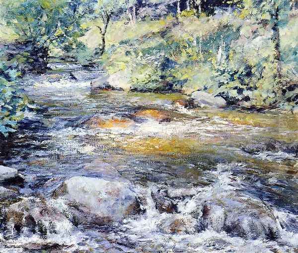 The Brook Oil Painting by Robert Reid