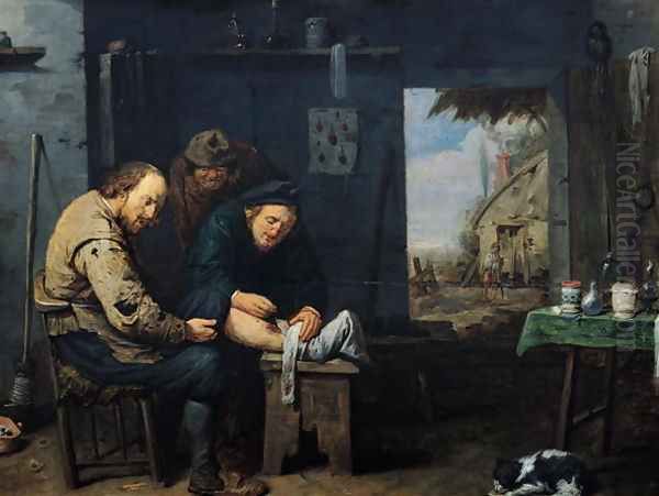 The Surgeon, 1638 Oil Painting by David The Younger Ryckaert