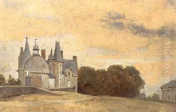 The Chateau des Rochers near Vitre, 1831-1832 Oil Painting by Theodore Rousseau