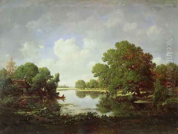 Early Summer Afternoon, 1857 Oil Painting by Theodore Rousseau