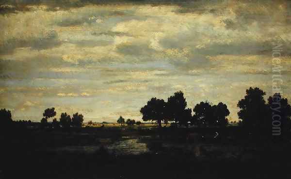 Landscape Oil Painting by Theodore Rousseau