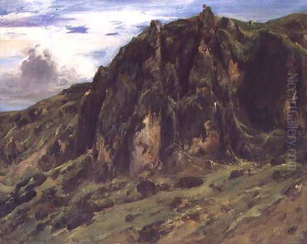 Landscape in the Auvergne, 1830 Oil Painting by Theodore Rousseau