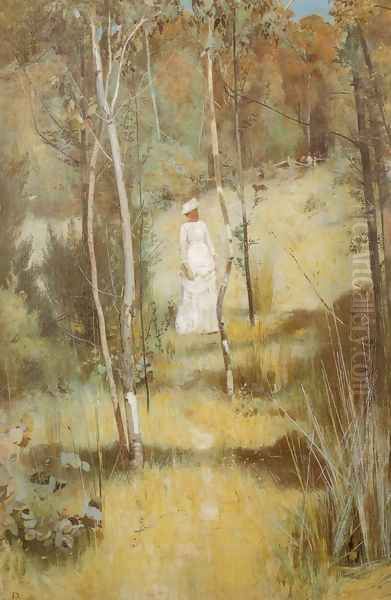 Summer Morning Tiff Oil Painting by Tom Roberts