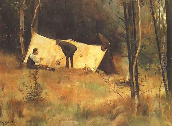 Artists' Camp Oil Painting by Tom Roberts