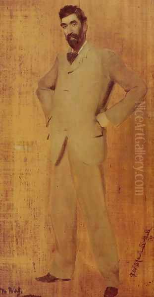 Professor G.W.L. Marshall-Hall Oil Painting by Tom Roberts