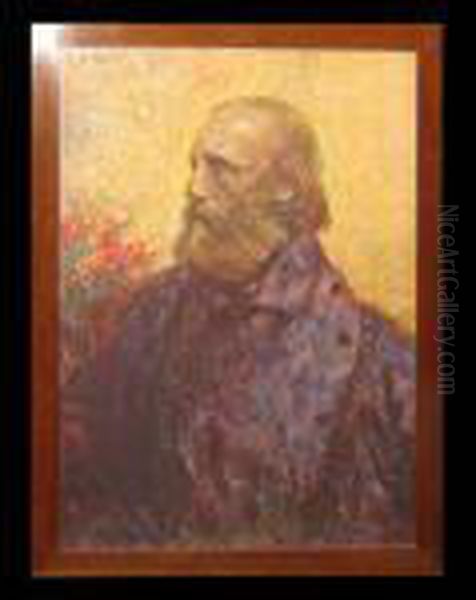 Ritratto Di Giuseppe Garibaldi Oil Painting by Plinio Nomellini