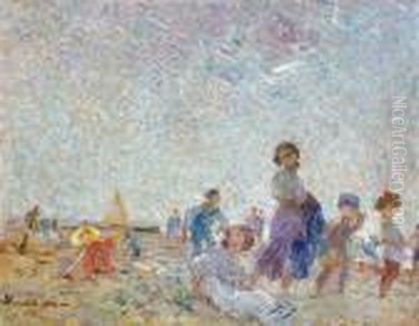 Estate Oil Painting by Plinio Nomellini