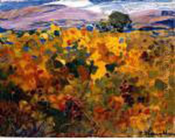 Autunno Oil Painting by Plinio Nomellini